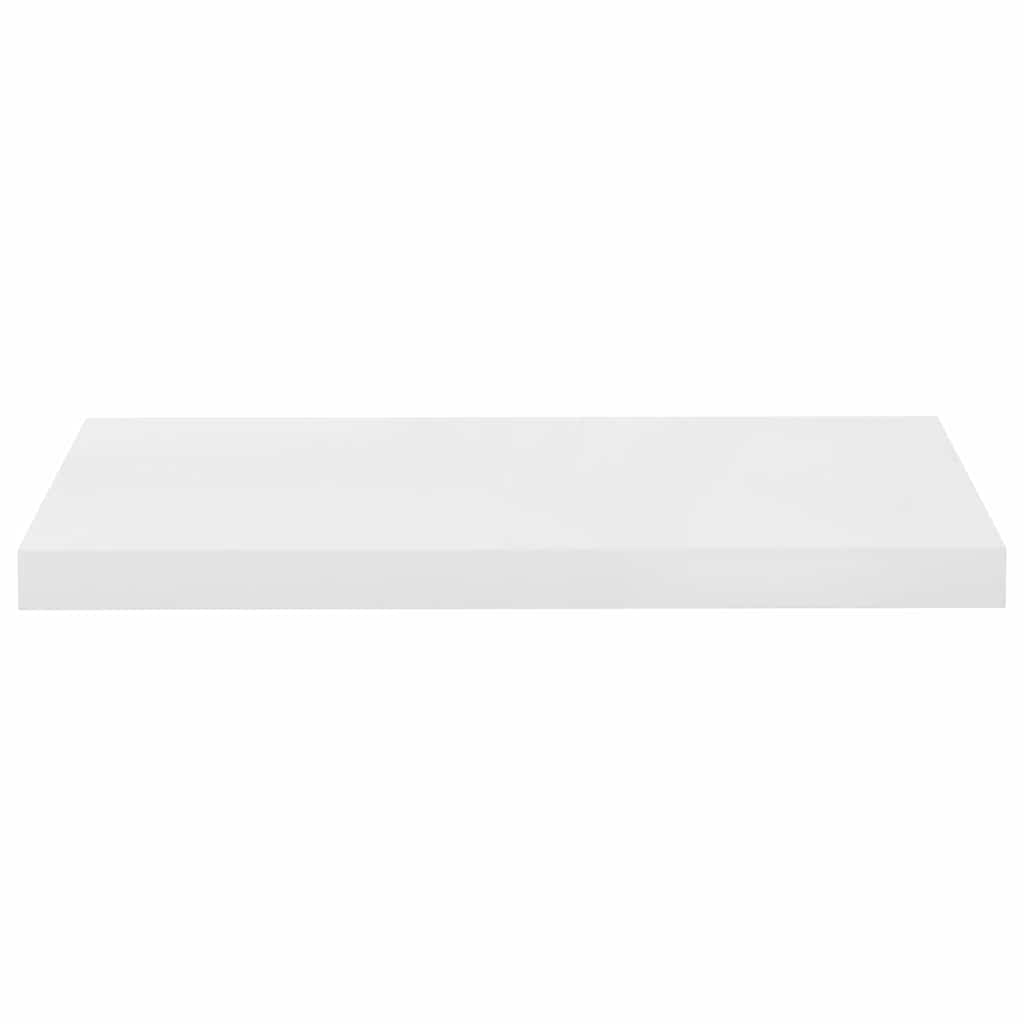 Pakabinama sieninė lentyna, balta, 60x23,5x3,8cm, MDF, blizgi