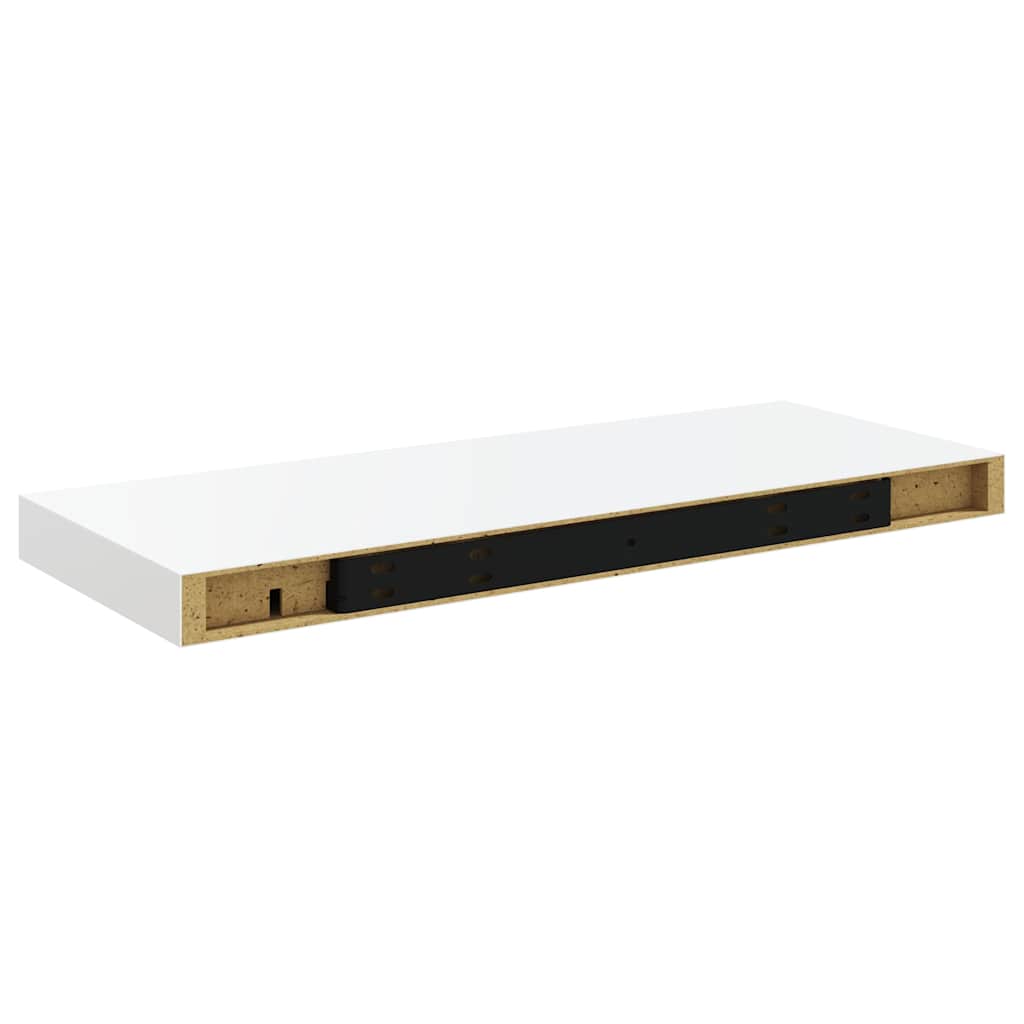 Piekaramie plaukti, 2 gab., balti, 60x23,5x3,8 cm, MDF