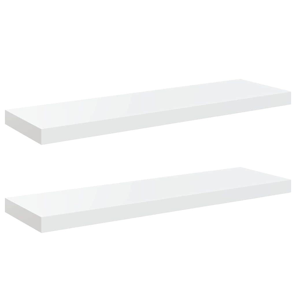 Piekaramie plaukti, 2 gab., balti, 80x23,5x3,8cm, MDF