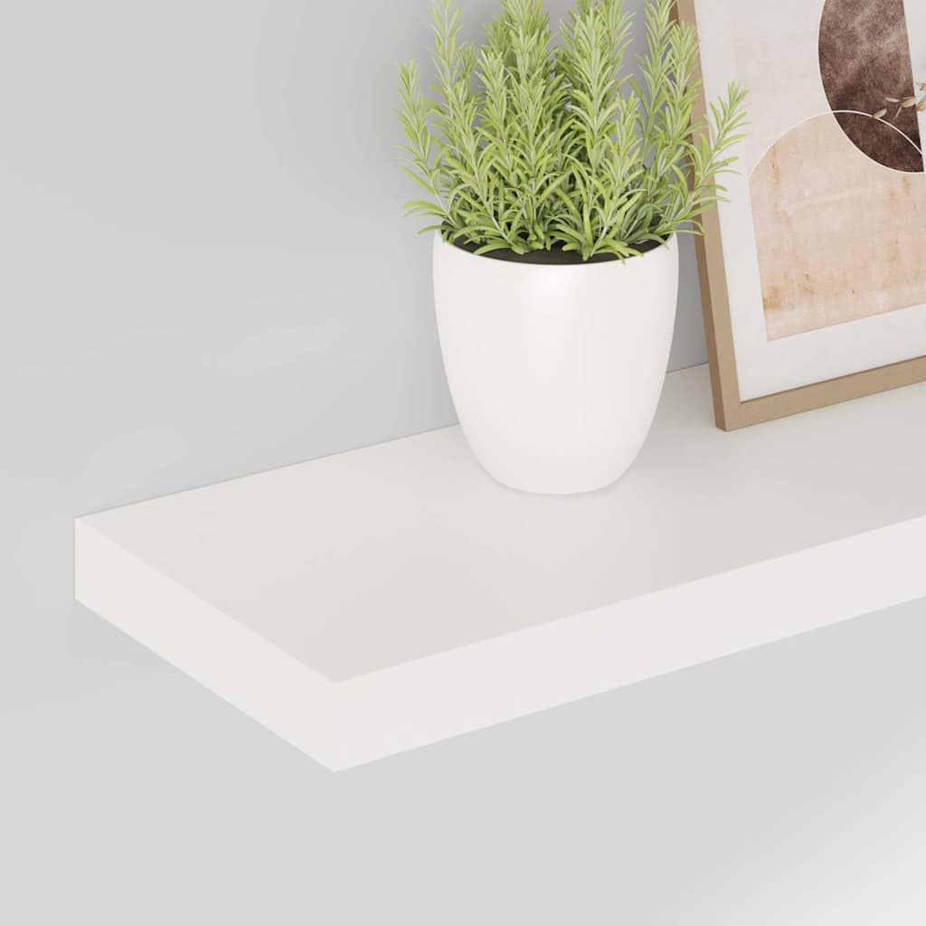 Piekaramie plaukti, 2 gab., balti, 80x23,5x3,8cm, MDF