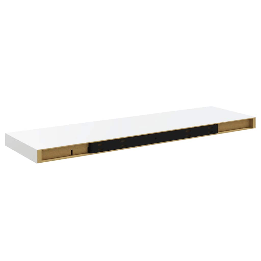 Piekaramie plaukti, 2 gab., balti, 80x23,5x3,8cm, MDF