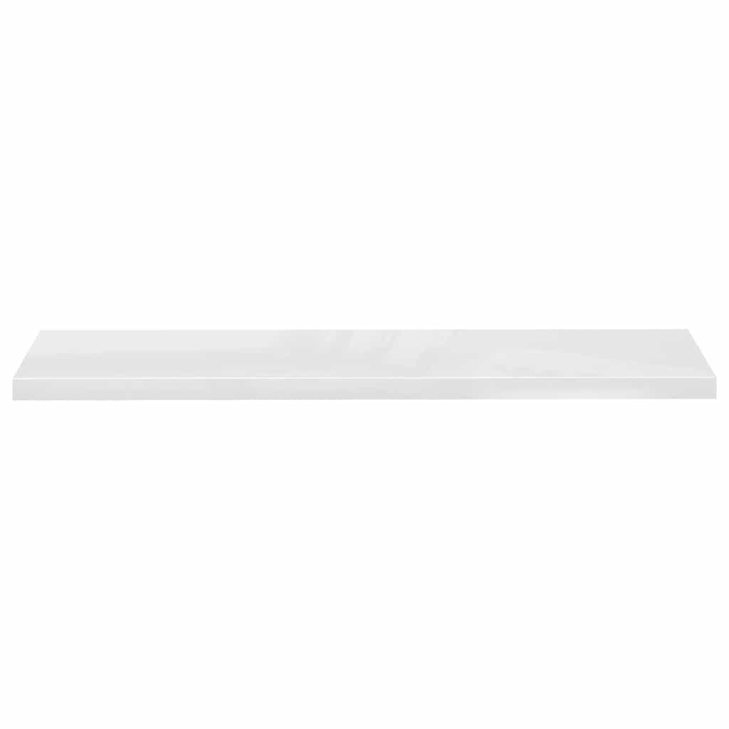 Wall shelves, 2 pcs, white, 120x23.5x3.8cm, MDF
