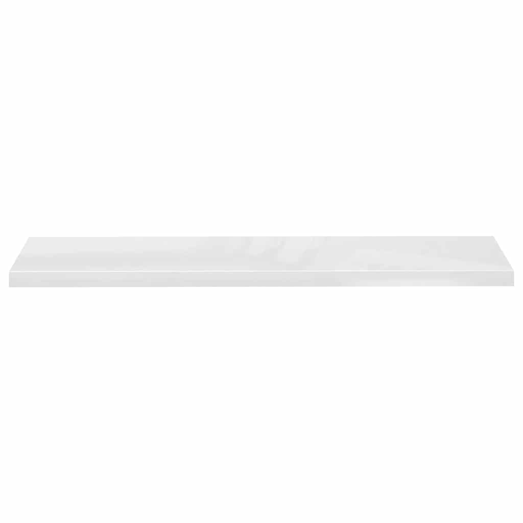 Piekaramie plaukti, 4 gab., balti, 120x23,5x3,8cm, MDF