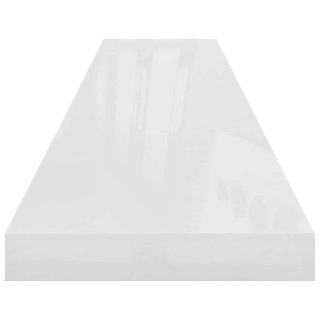 Piekaramie plaukti, 4 gab., balti, 120x23,5x3,8cm, MDF