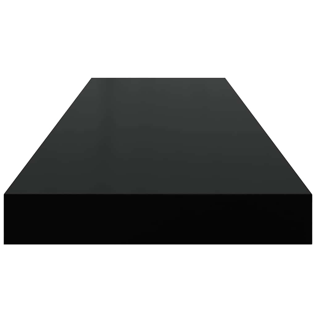 Piekaramie plaukti, 4 gab., melni, 80x23,5x3,8cm, MDF