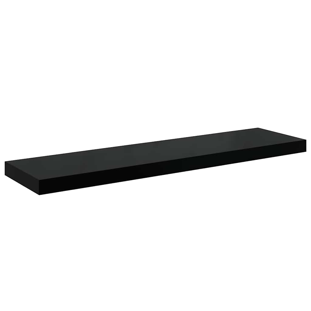 Piekaramie plaukti, 2 gab., melni, 90x23,5x3,8cm, MDF