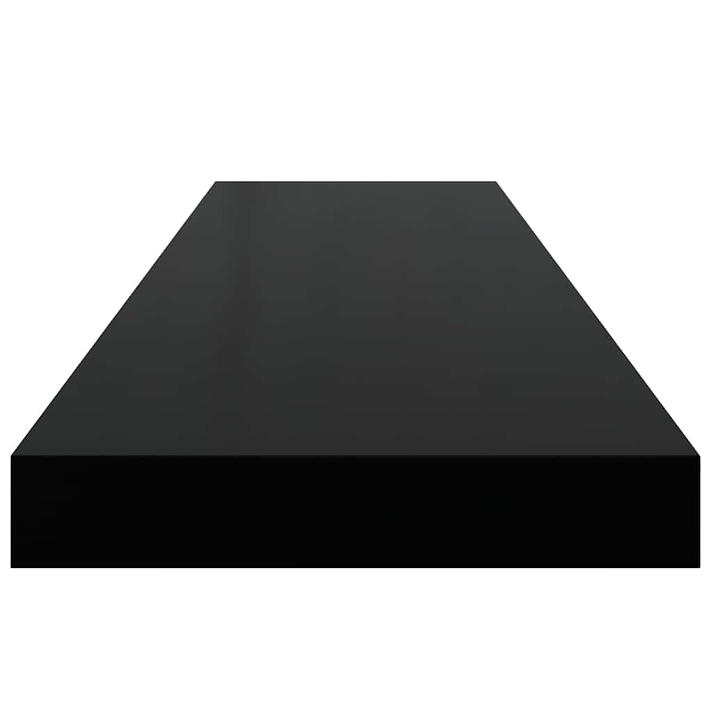 Piekaramie plaukti, 2 gab., melni, 90x23,5x3,8cm, MDF