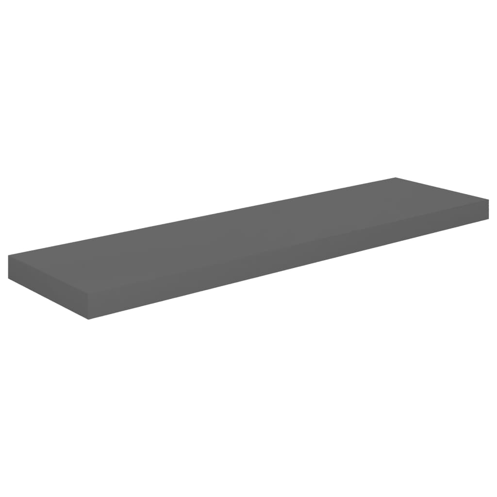 Piekaramie plaukti, 2 gab., pelēki, 90x23,5x3,8cm, MDF