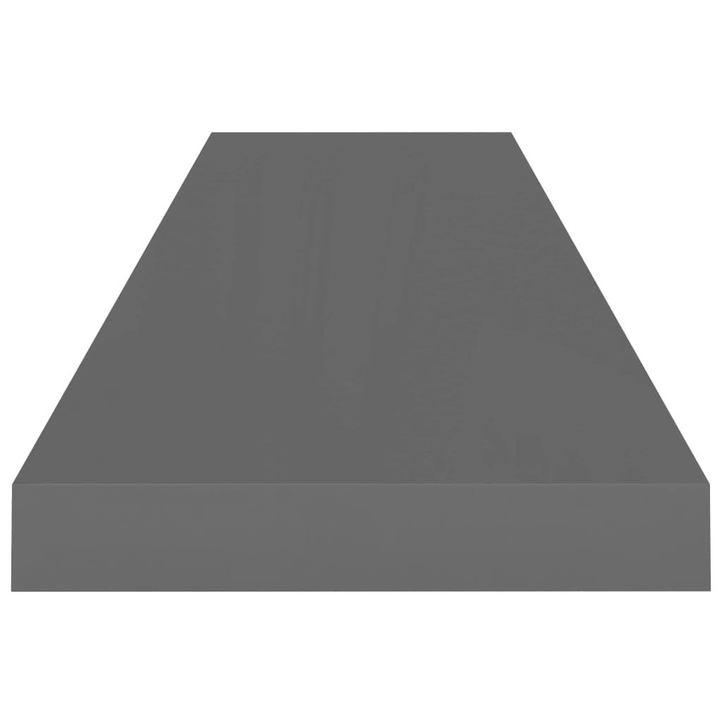 Piekaramie plaukti, 2 gab., pelēki, 90x23,5x3,8cm, MDF