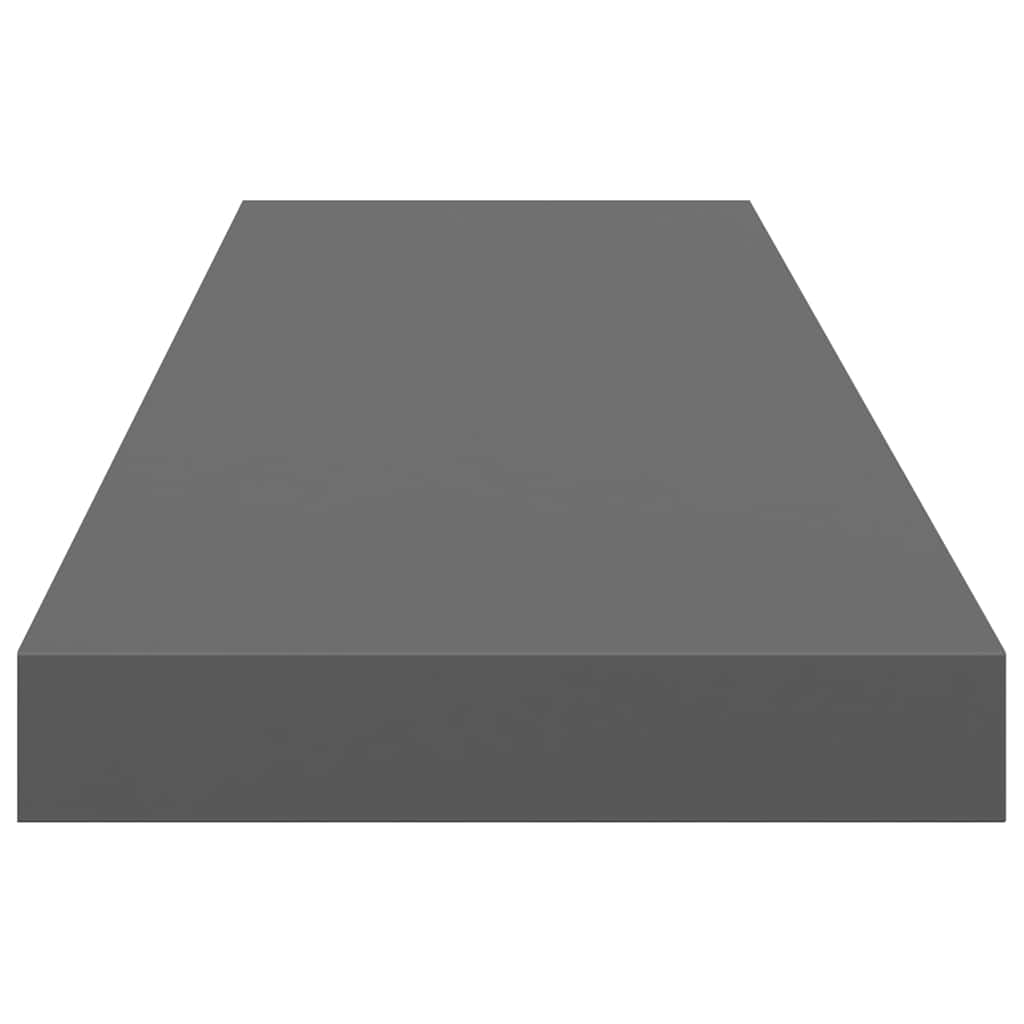 Piekaramie plaukti, 4 gab., pelēki, 90x23,5x3,8cm, MDF