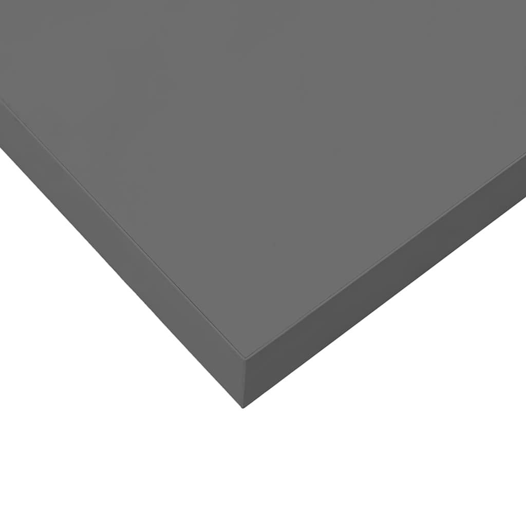 Pakabinama sieninė lentyna, pilka, 120x23,5x3,8cm, MDF, blizgi