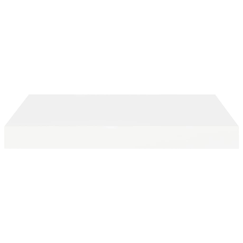 Piekaramie sienas plaukti, 2 gab., balti, 40x23x3,8 cm, MDF