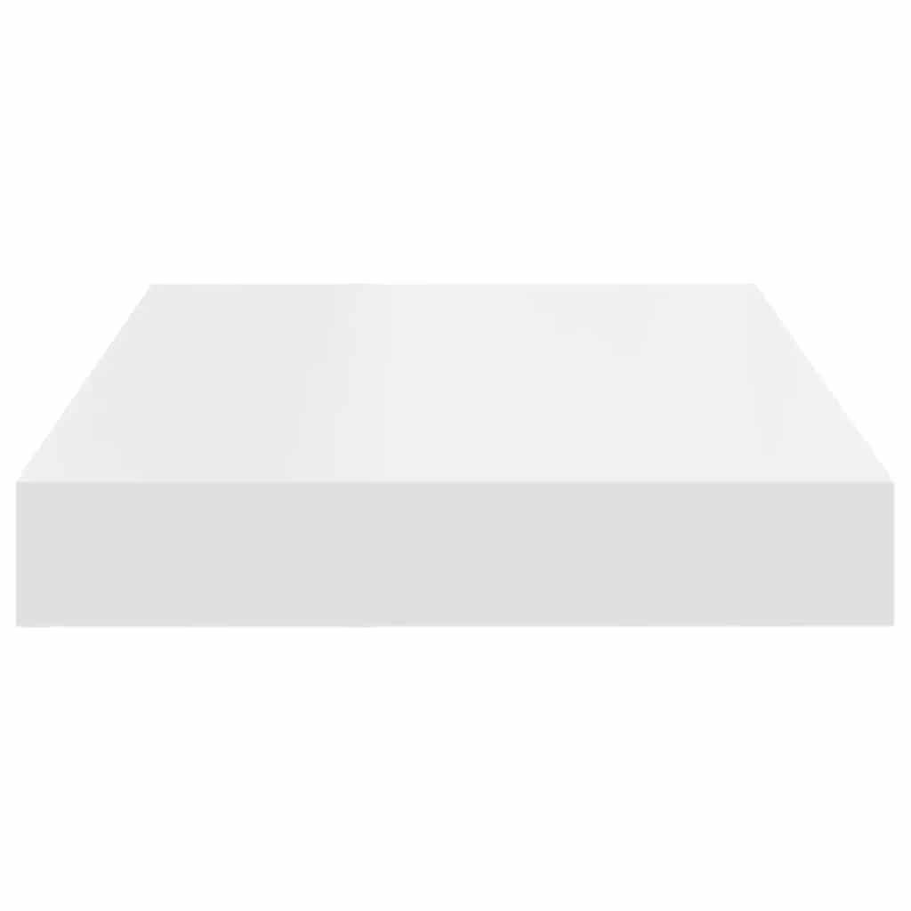 Piekaramie sienas plaukti, 4 gab., balti, 40x23x3,8 cm, MDF