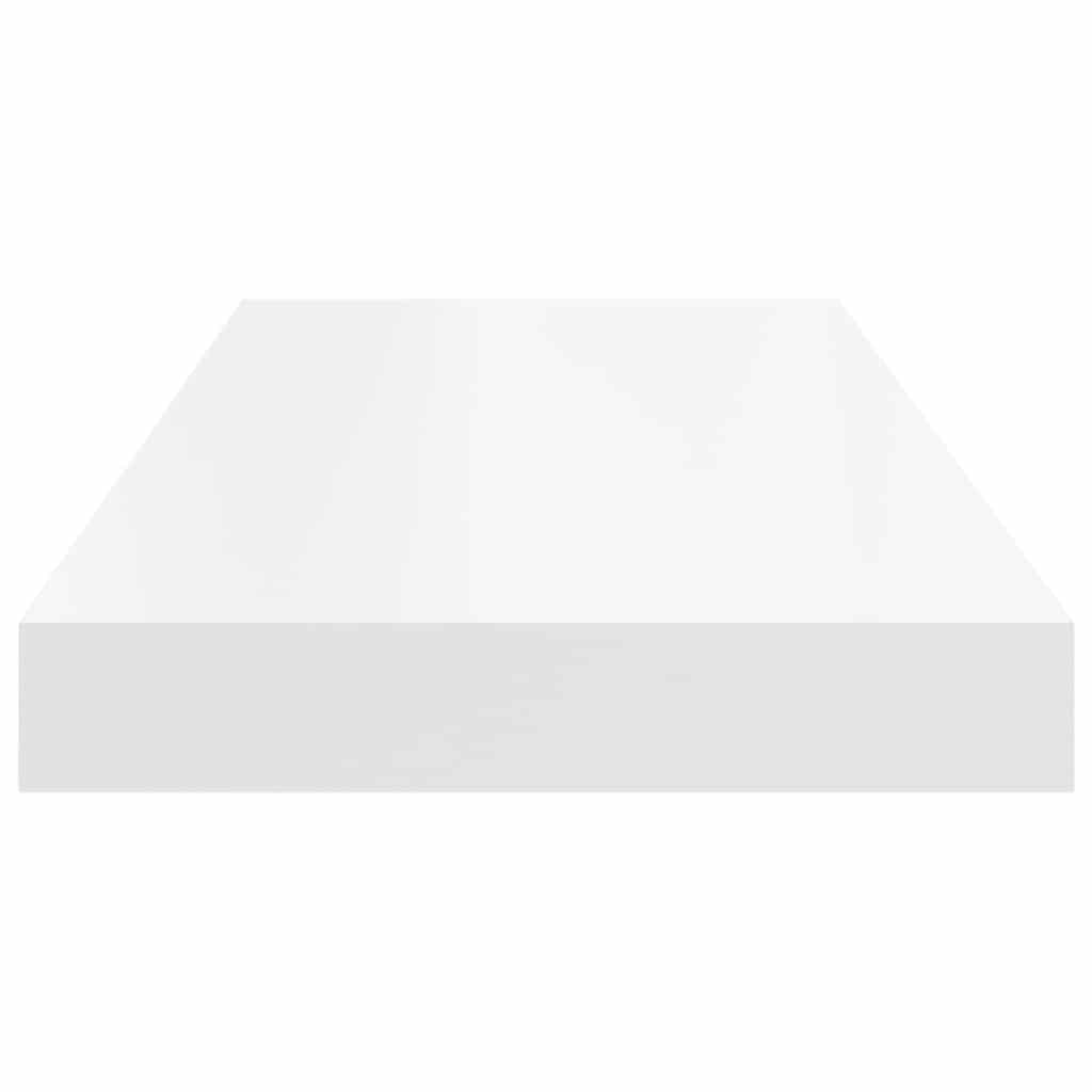 Pakabinama sieninė lentyna, baltos spalvos, 60x23,5x3,8cm, MDF