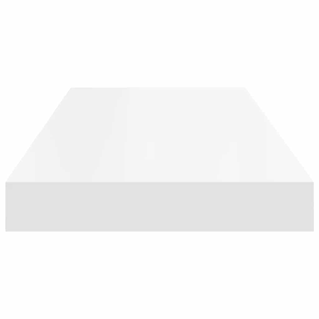 Wall shelves, 4 pcs., white, 60x23.5x3.8cm, MDF
