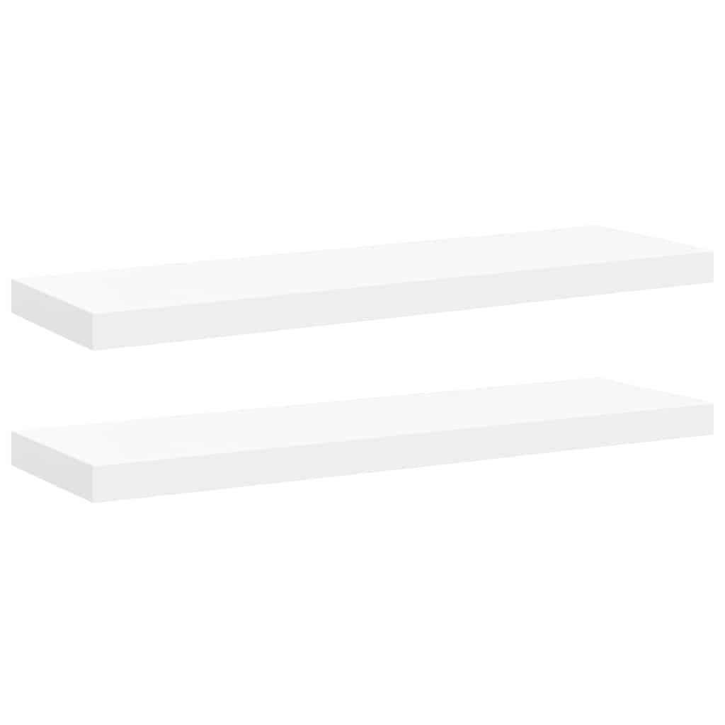 Piekaramie plaukti, 2 gab., balti, 80x23,5x3,8cm, MDF