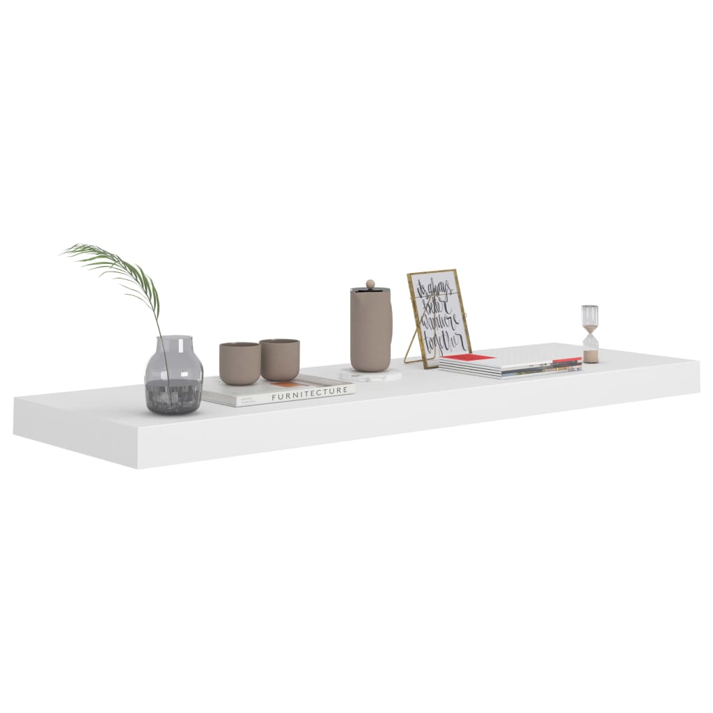Piekaramie plaukti, 2 gab., balti, 80x23,5x3,8cm, MDF