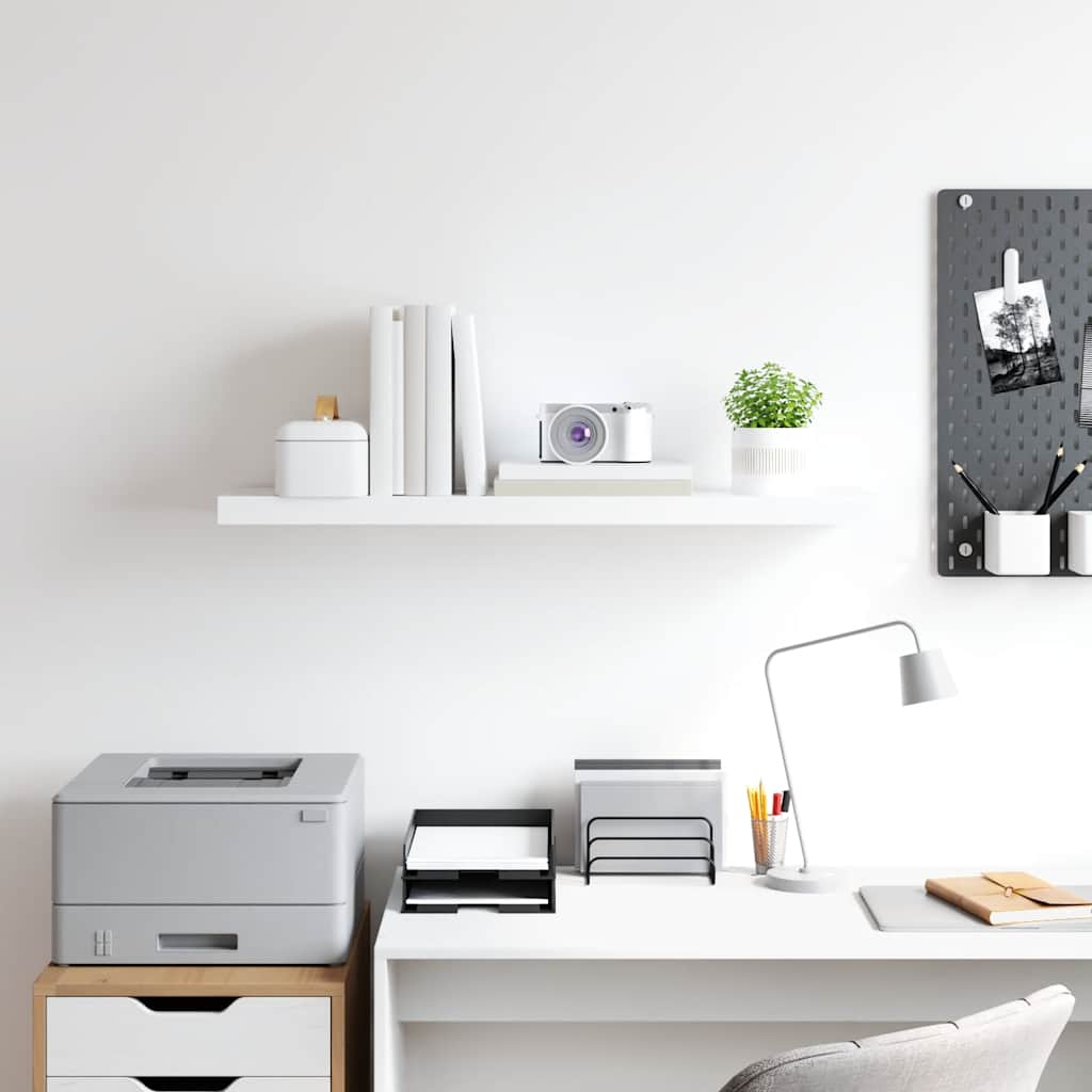 Wall shelf, white, 90x23.5x3.8cm, MDF