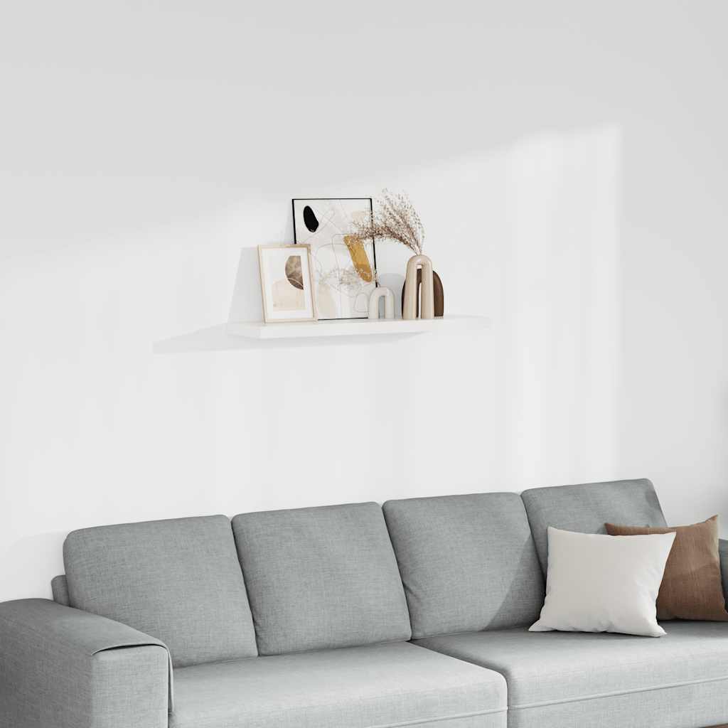 Wall shelf, white, 90x23.5x3.8cm, MDF