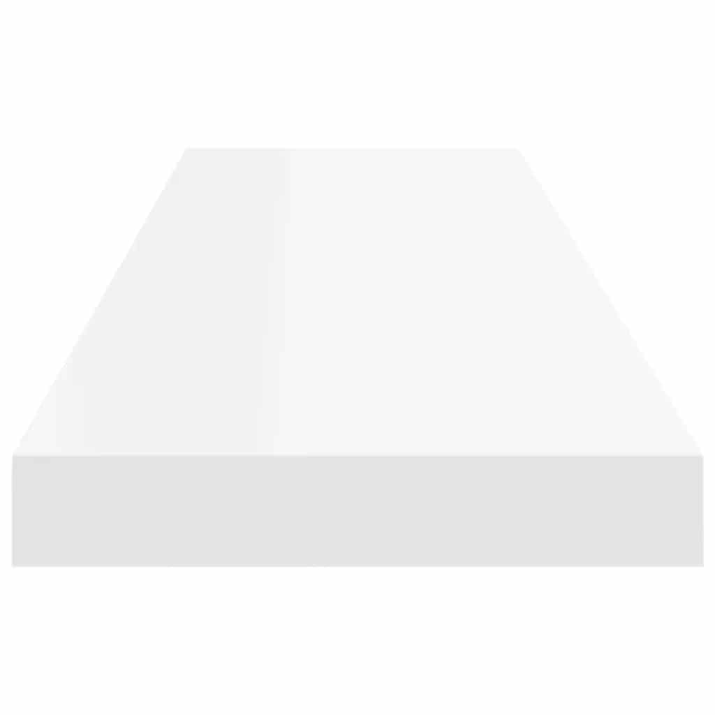Pakabinamos lentynos, 2vnt., baltos, 90x23,5x3,8cm, MDF