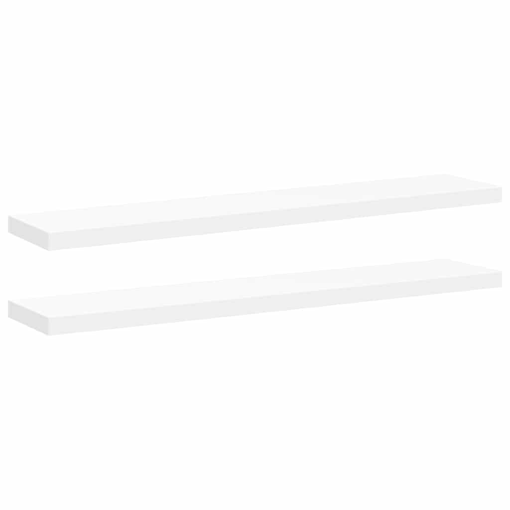 Piekaramie plaukti, 2 gab., balti, 120x23,5x3,8cm, MDF