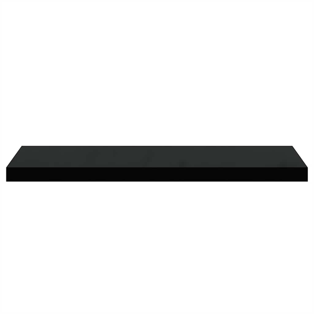 Piekaramie plaukti, 4 gab., melni, 80x23,5x3,8cm, MDF