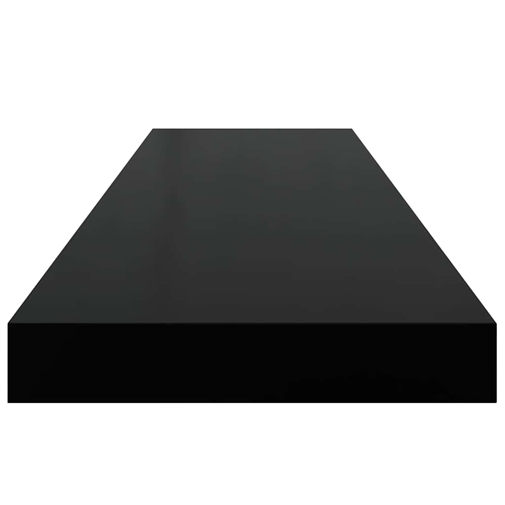 Pakabinama sieninė lentyna, juodos spalvos, 90x23,5x3,8cm, MDF