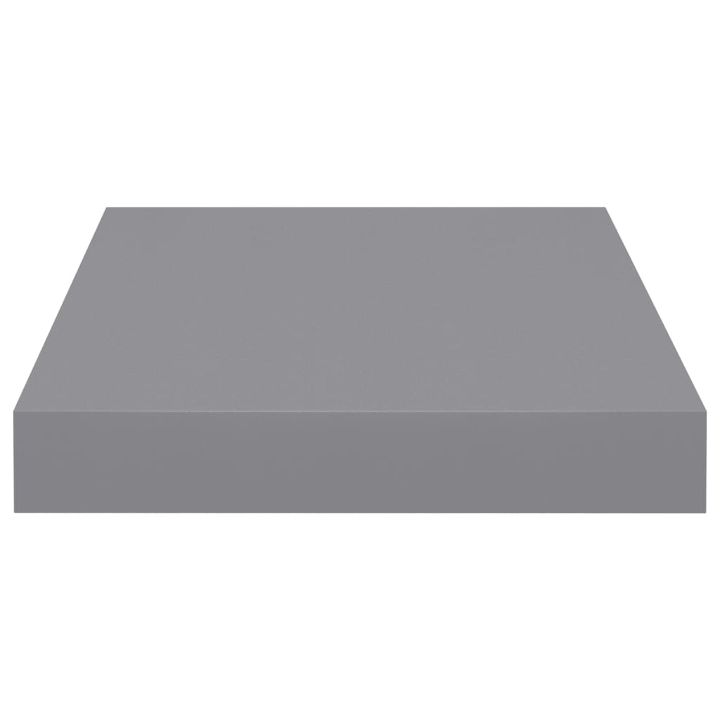 Wall shelves, 2 pcs, grey, 23x23.5x3.8cm, MDF