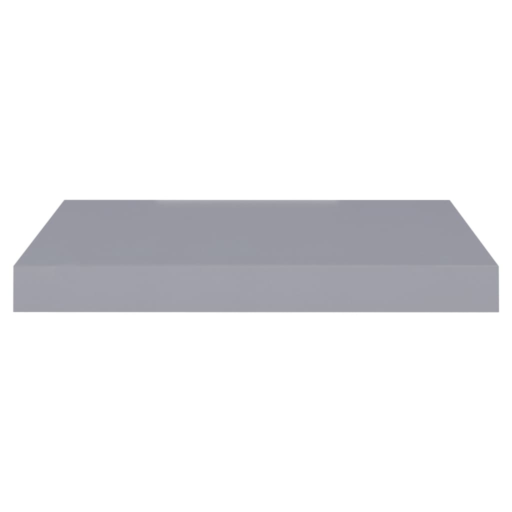 Wall shelves, 2 pcs., grey, 40x23x3.8cm, MDF