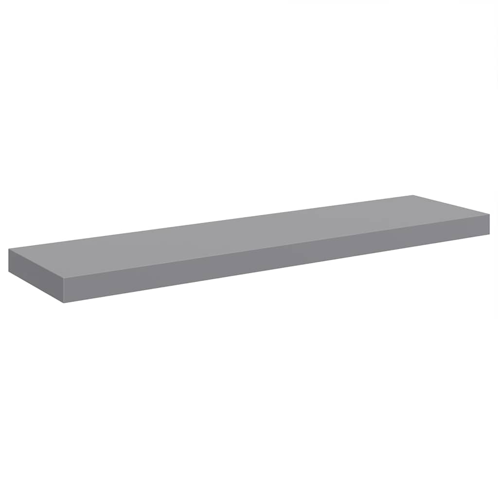 Pakabinama sieninė lentyna, pilkos spalvos, 90x23,5x3,8cm, MDF