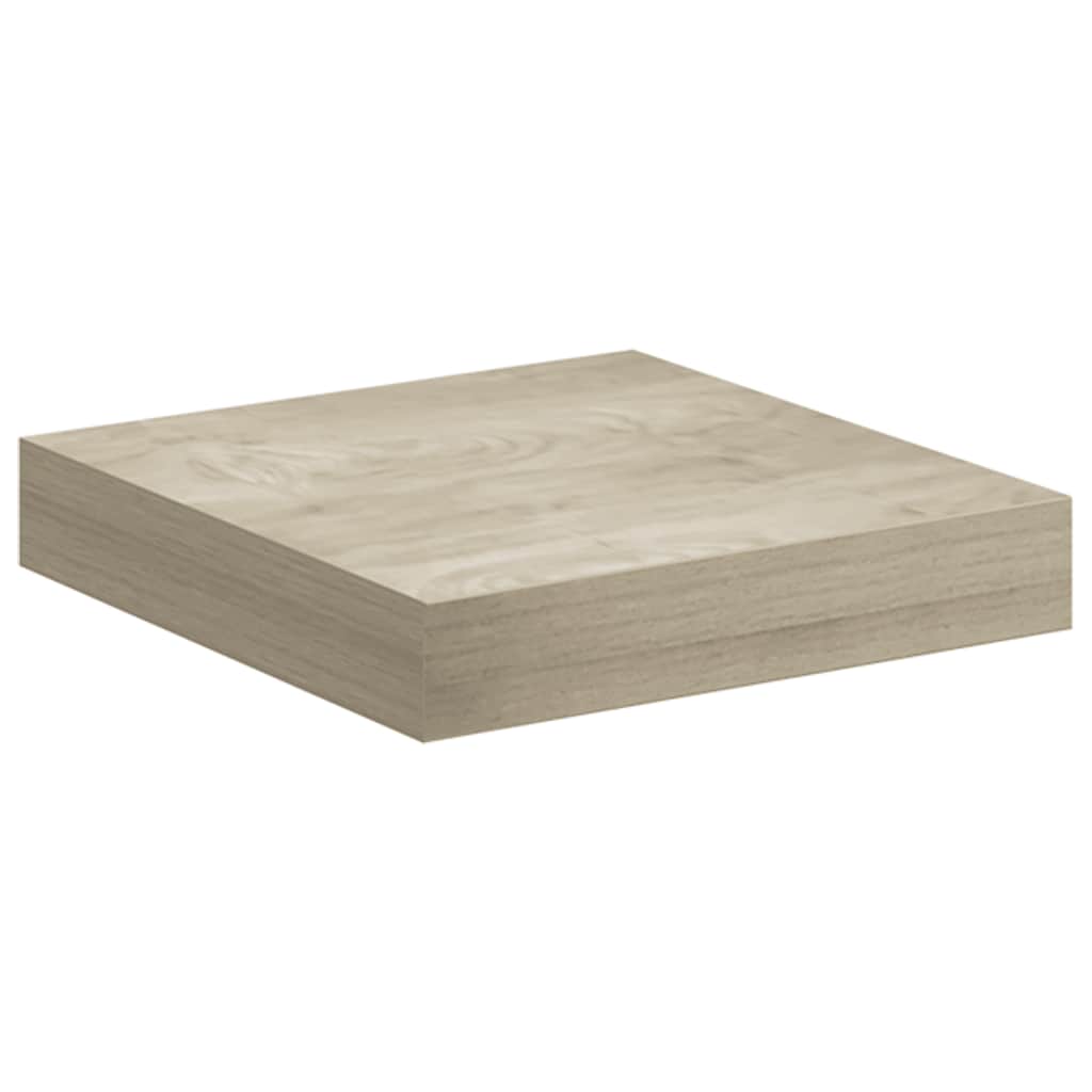 Wall shelves, 2 pcs, oak, 23x23.5x3.8cm, MDF
