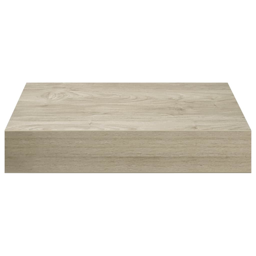 Wall shelves, 2 pcs, oak, 23x23.5x3.8cm, MDF