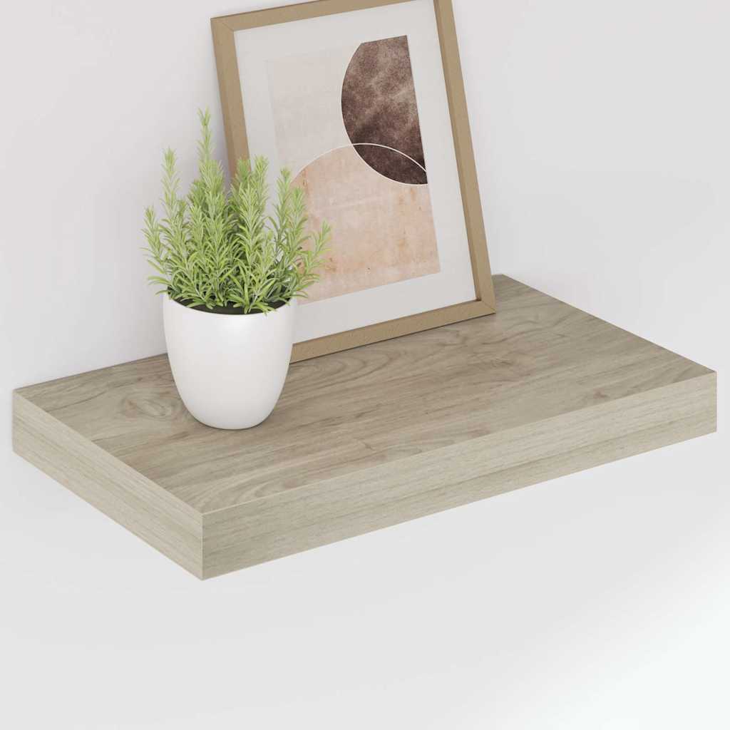 Piekaramie sienas plaukti, 2 gab., ozolkoka, 40x23x3,8 cm, MDF