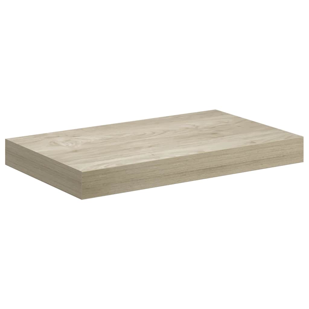 Wall shelves, 2 pcs., oak, 40x23x3.8cm, MDF