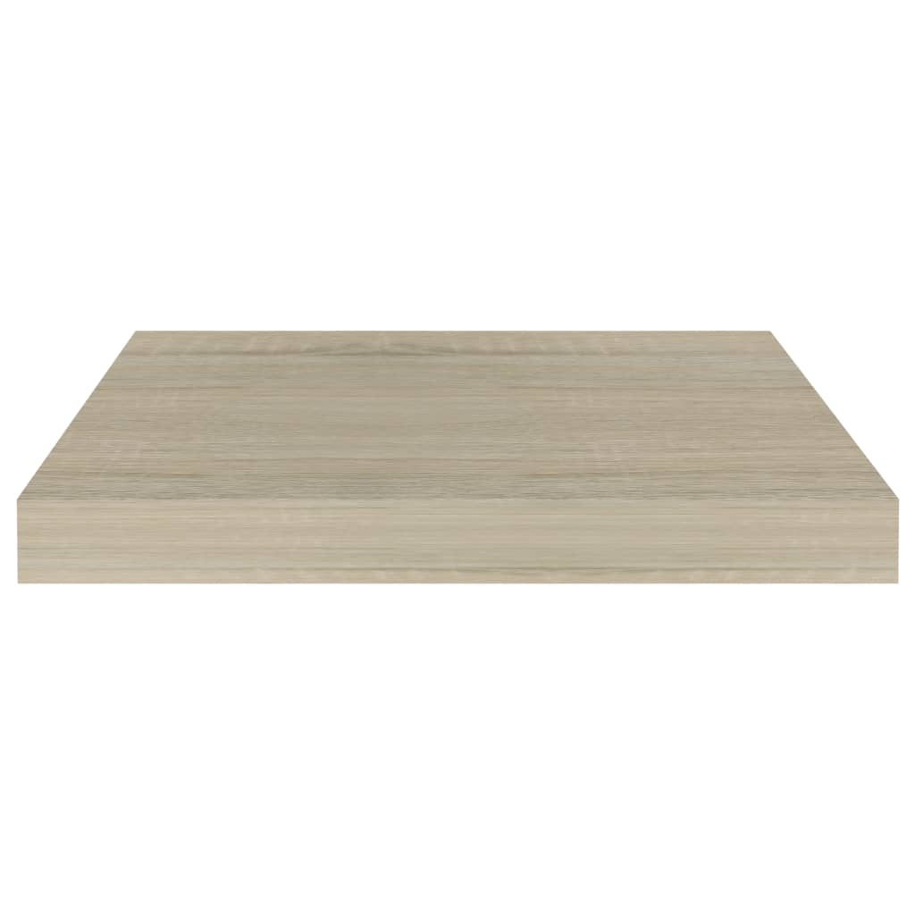 Pakabinamos sieninės lentynos, 4vnt., ąžuolo, 40x23x3,8cm, MDF