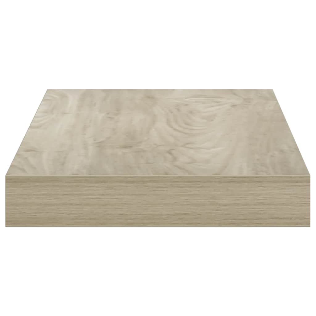Pakabinamos sieninės lentynos, 4vnt., ąžuolo, 40x23x3,8cm, MDF