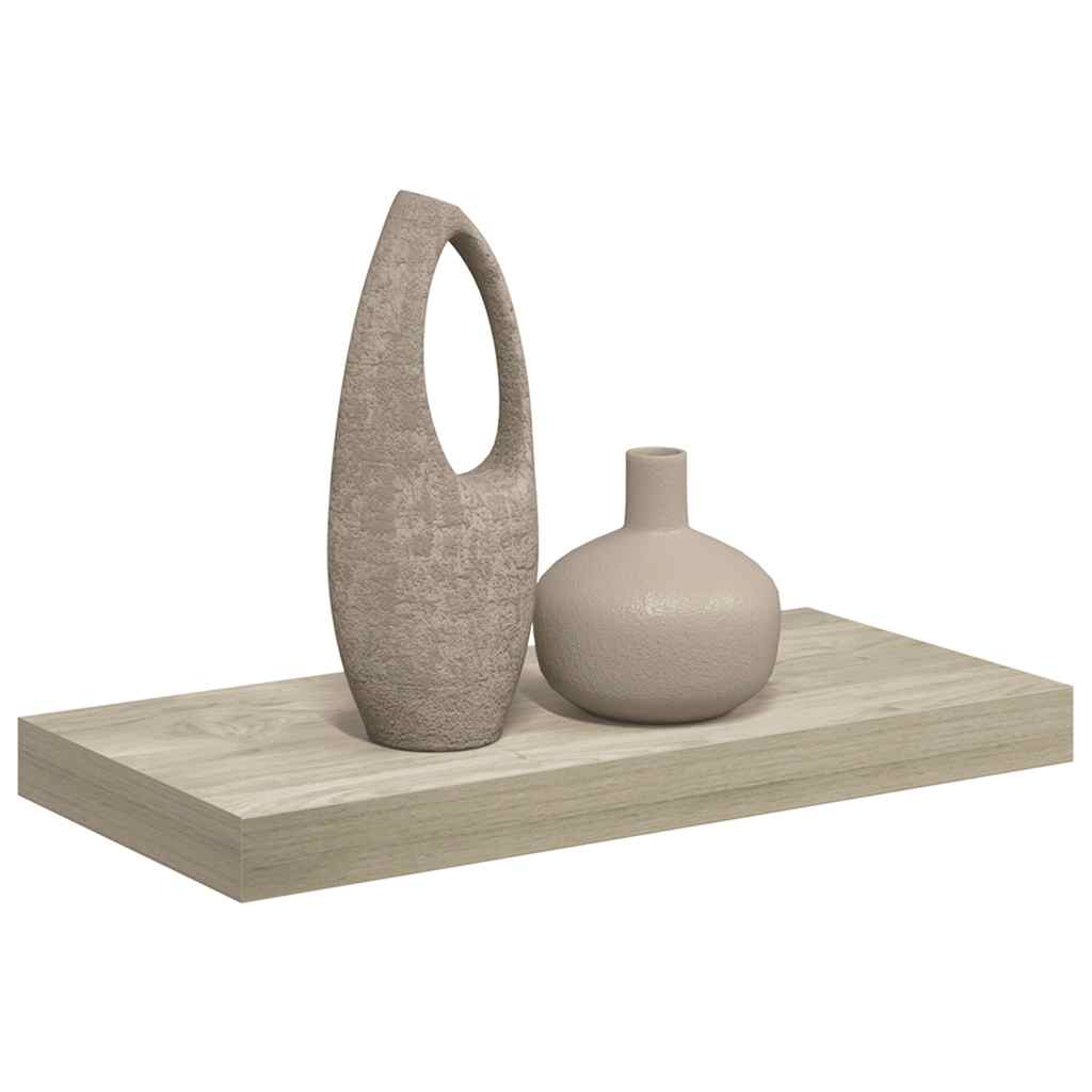 Pakabinama sieninė lentyna, ąžuolo spalvos, 50x23,5x3,8cm, MDF