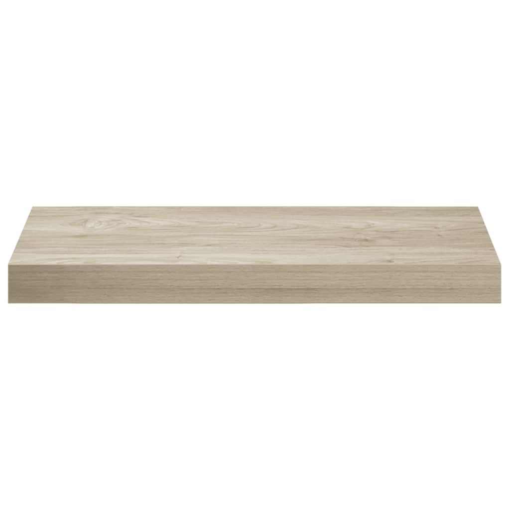 Pakabinamos sieninės lentynos, 4vnt., ąžuolo, 50x23x3,8cm, MDF