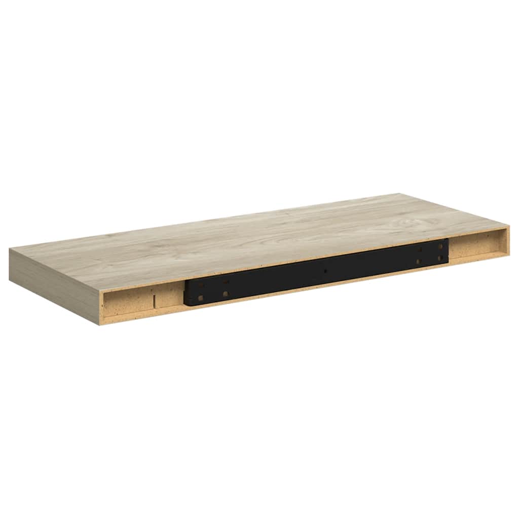 Piekaramais sienas plaukts, ozols, 60x23,5x3,8cm, MDF