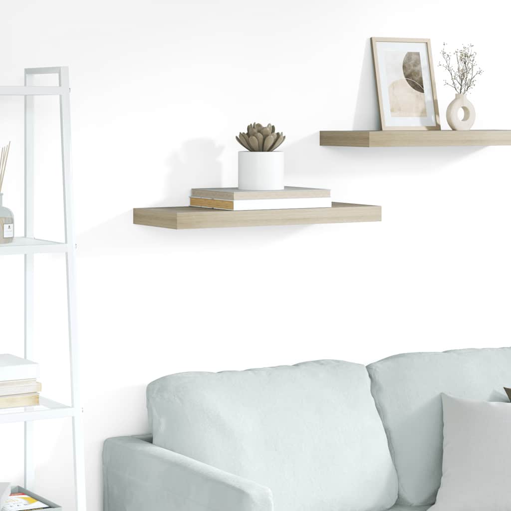 Piekaramais sienas plaukts, ozols, 60x23,5x3,8cm, MDF