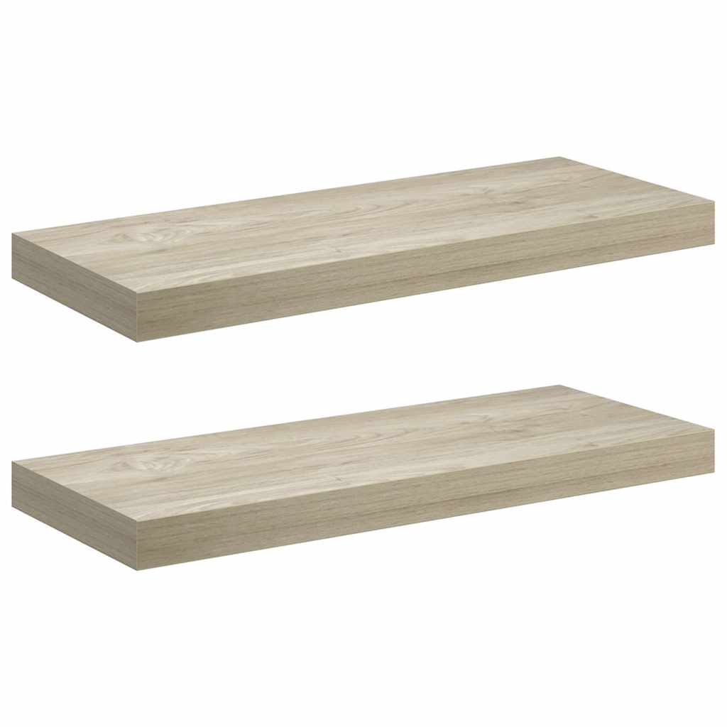 Piekaramie plaukti, 2 gab., ozola, 60x23,5x3,8cm, MDF