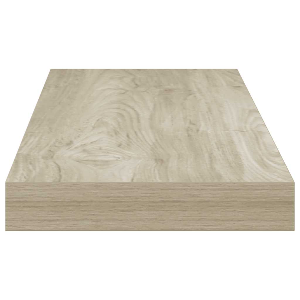 Pakabinamos lentynos, 4vnt., ąžuolo, 60x23,5x3,8cm, MDF