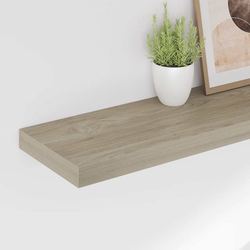 Piekaramais sienas plaukts, ozola krāsā, 80x23,5x3,8cm, MDF