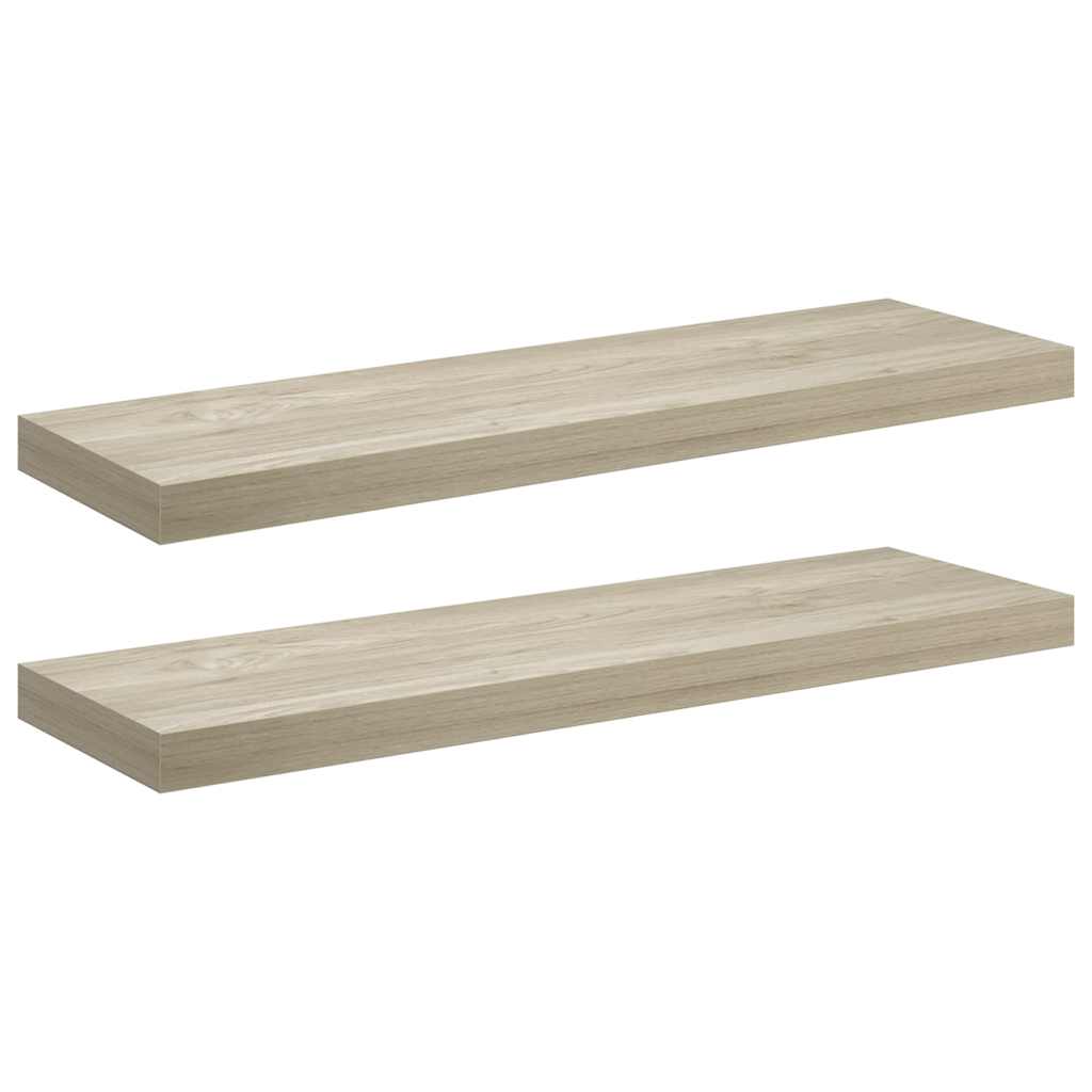 Piekaramie plaukti, 2 gab., ozola, 80x23,5x3,8cm, MDF