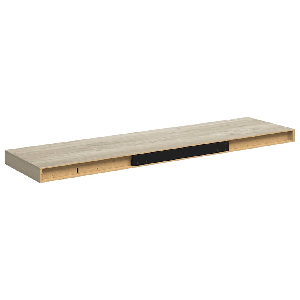 Pakabinama sieninė lentyna, ąžuolo spalvos, 90x23,5x3,8cm, MDF