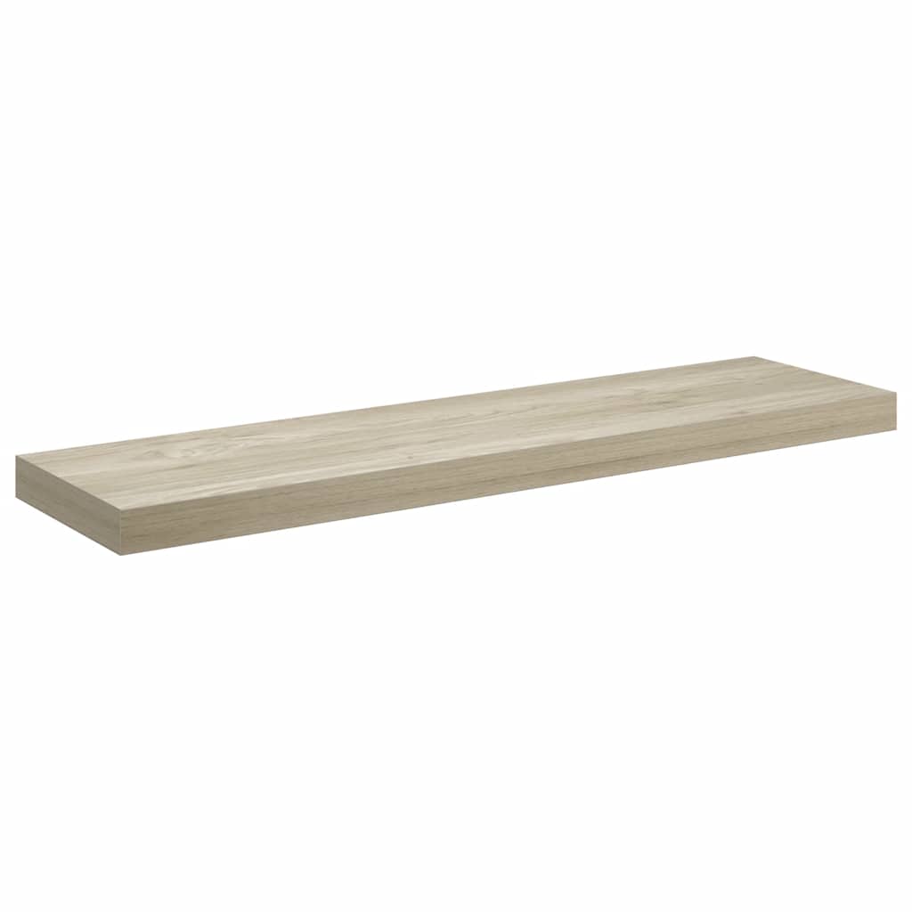 Pakabinamos lentynos, 2vnt., ąžuolo spalvos, 90x23,5x3,8cm, MDF