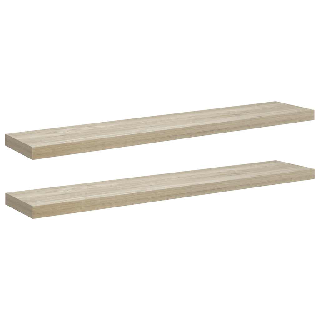 Piekaramie plaukti, 2 gab., ozola, 120x23,5x3,8cm, MDF