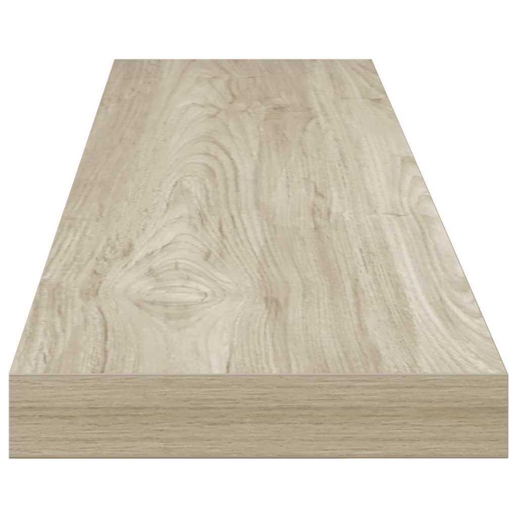 Pakabinamos lentynos, 4vnt., ąžuolo, 120x23,5x3,8cm, MDF