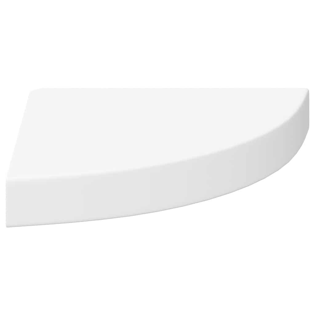 Piekarams stūra plaukts, balts, 25x25x3,8cm, MDF