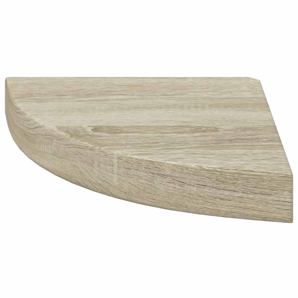 Piekaramie stūra plaukti, 4 gab., ozolkoka, 25x25x3,8cm, MDF